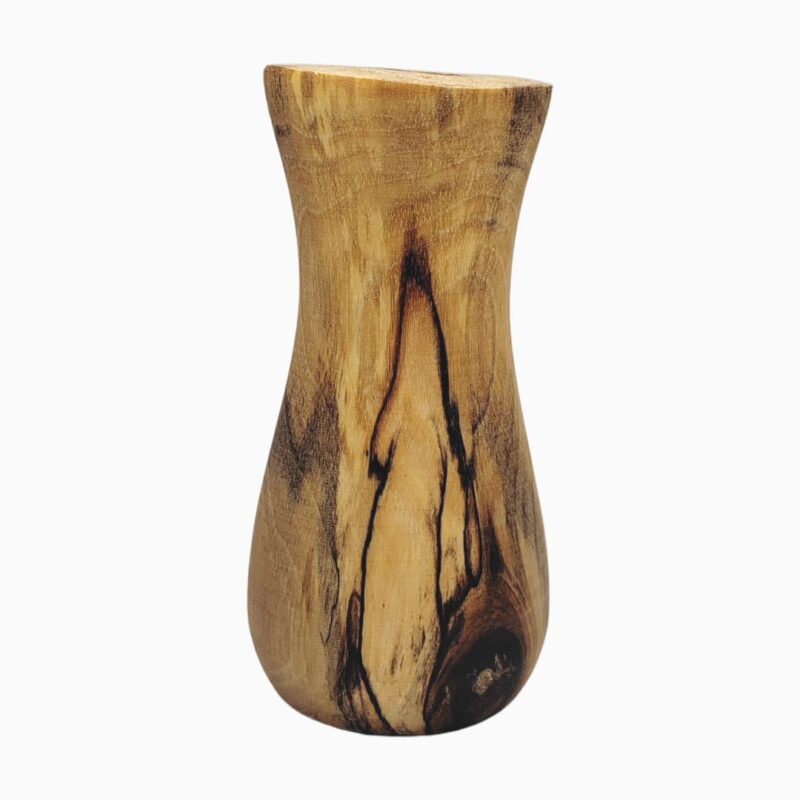 گلدان چوبی دست‌ساز از چوب افرا